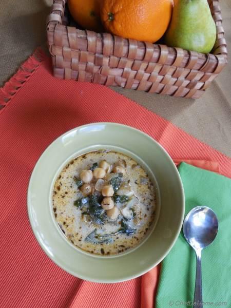  Chickpeas and Spinach Soup