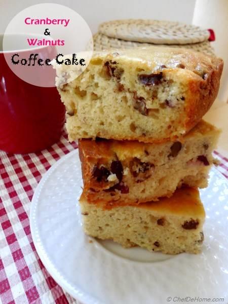 Cranberry-Walnuts Coffee Cake