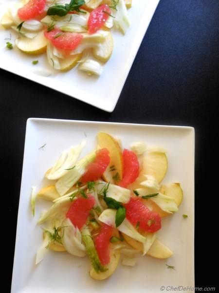 Fennel and Apple Salad with Grapefruit Vinaigrette