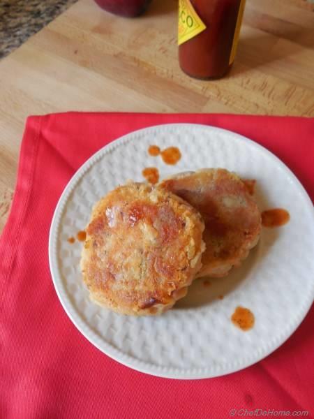 Kimchi Mashed Potatoes Cakes