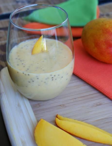 Mango Chia Seeds Milk Shake