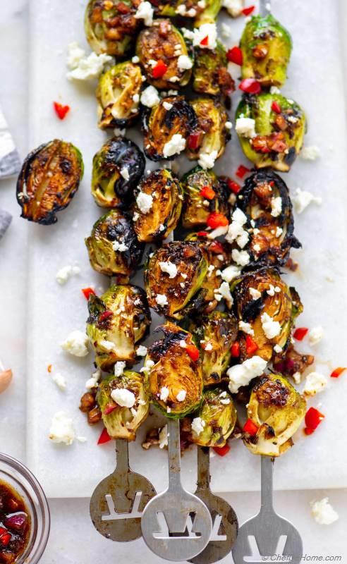 Grilled Brussel Sprouts with Balsamic - Grilled Brussel Sprouts Recipe ...
