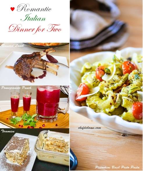 Romantic Italian Dinner For Two - 1 Meals | ChefDeHome.com