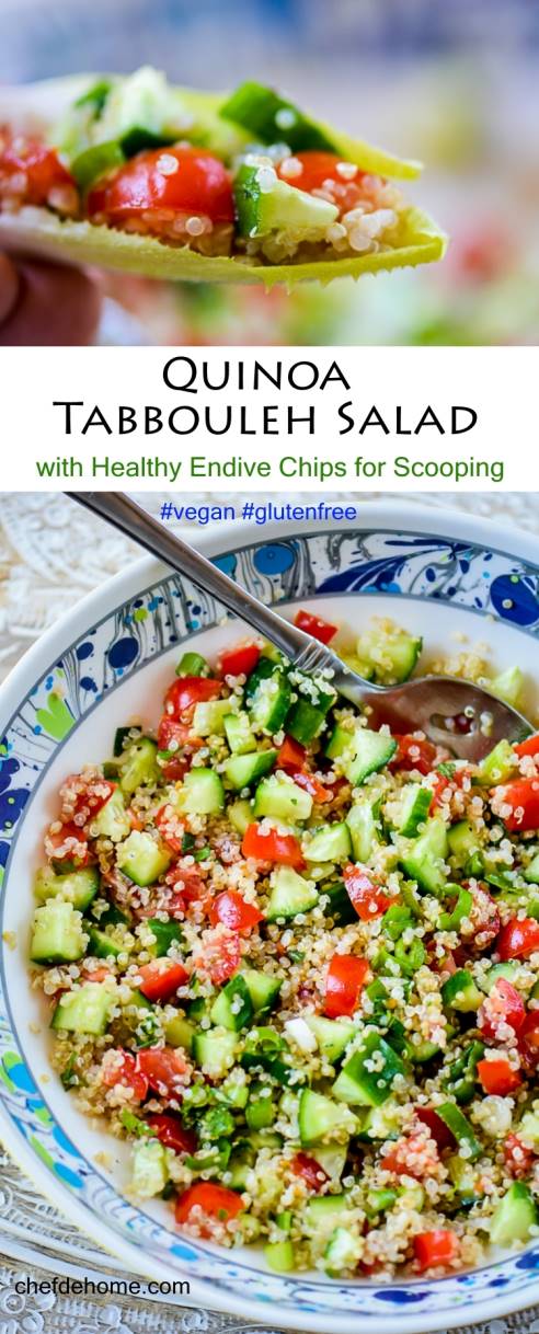 Quinoa Tabbouleh Salad Recipe | ChefDeHome.com