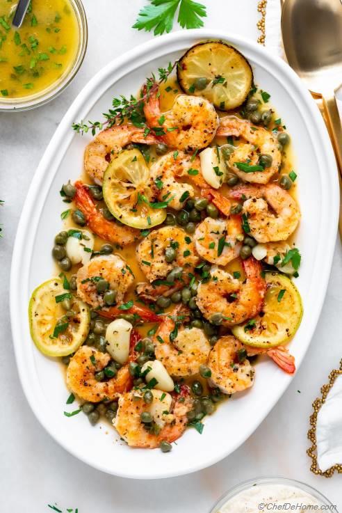 Shrimp Piccata Recipe | ChefDeHome.com