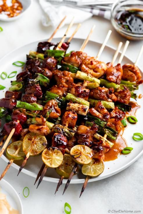 Chicken Yakitori Recipe | ChefDeHome.com