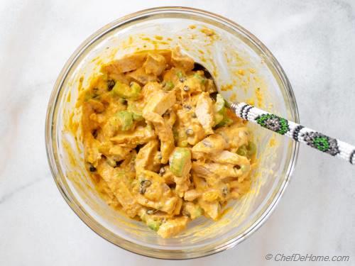 Curried Chicken Salad with Spicy Mango Chutney - Cotter Crunch