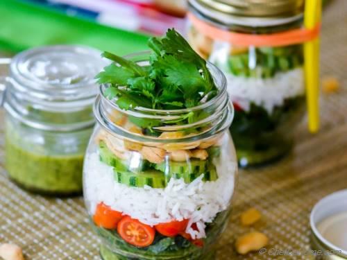 Easy Salad Jars - Hungry Healthy Happy