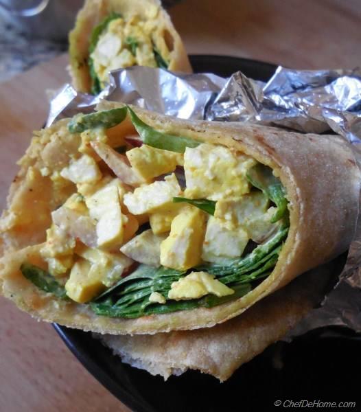 Vegan Tofu Egg Salad Wrap