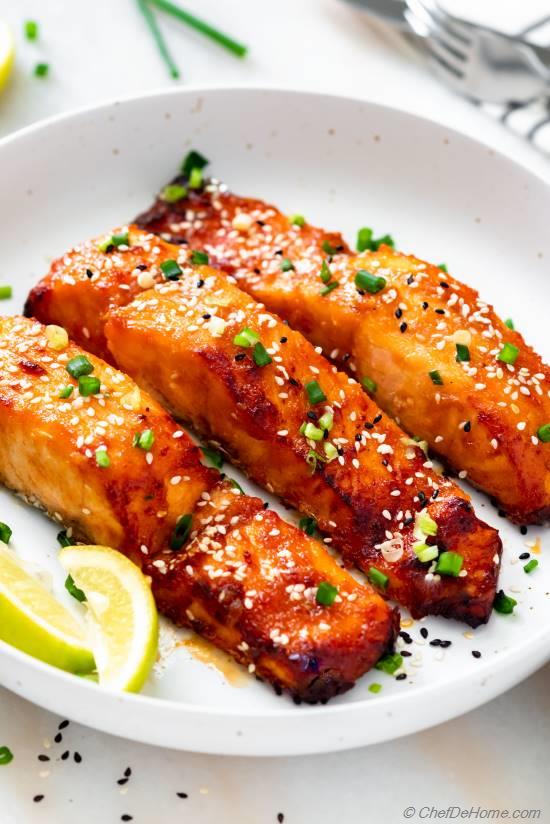 Air Fryer Salmon (Miso Glazed) Recipe