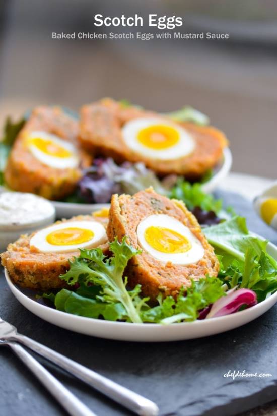 Giant Baked Chicken Scotch Eggs Indian Nargisi Kofta Recipe