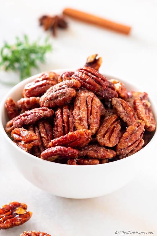 Easy Candied Pecans Recipe