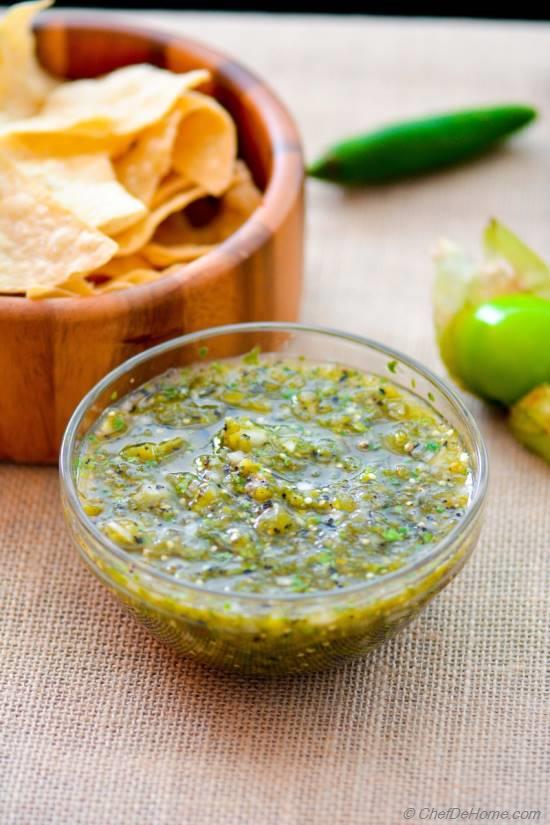 Fire Roasted Tomatillo Salsa My other Chipotle Mexican Grill Favorite Recipe