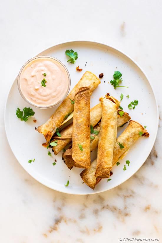 Air Fryer Taquitos Recipe