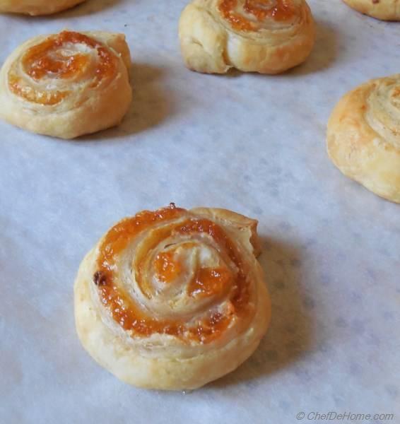 Mango Chutney and Cream Cheese Pin Wheels