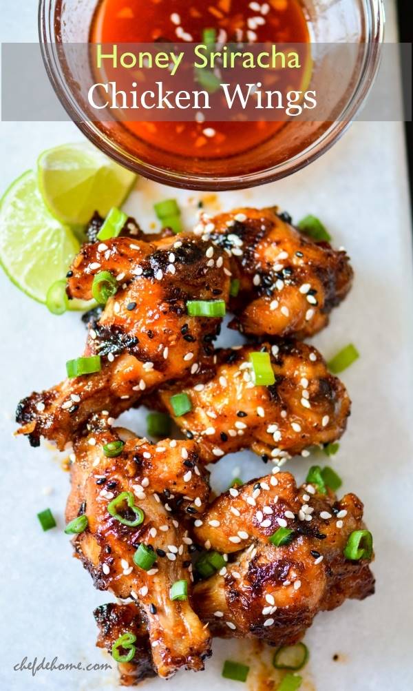 Honey Sriracha Chicken Wings