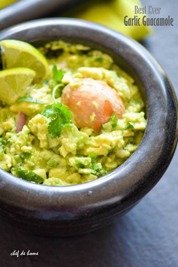 Zesty Garlic Guacamole Dip