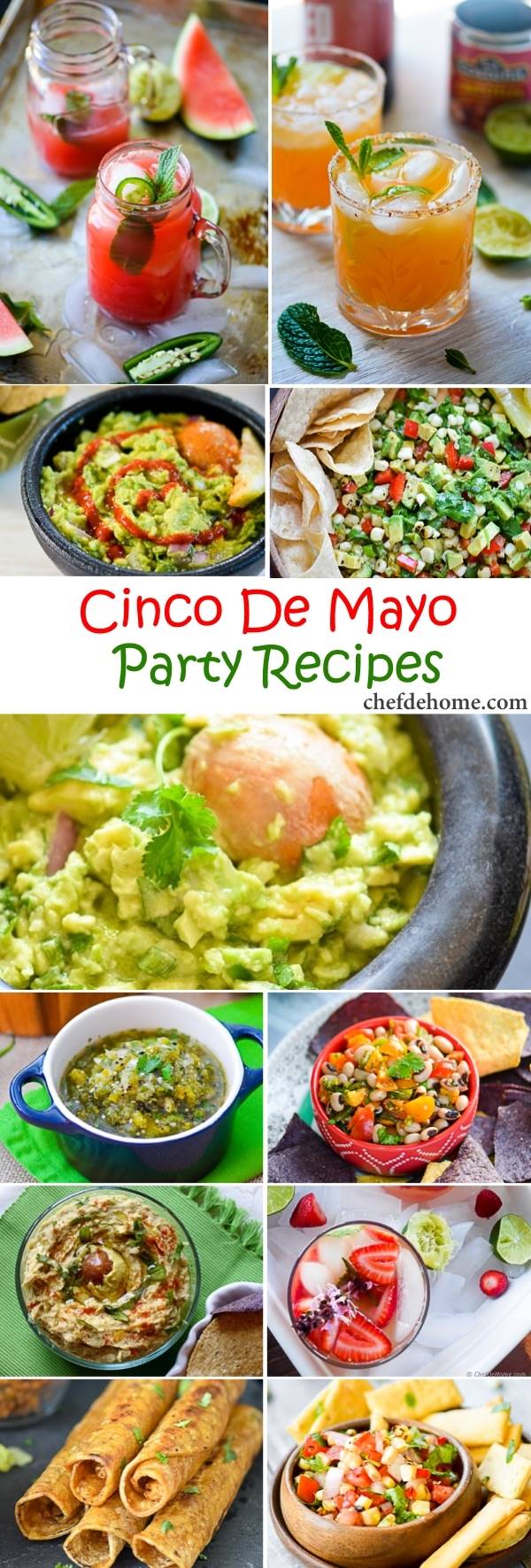 Easy Mexican Fiesta - Cinco De Mayo Party Recipes