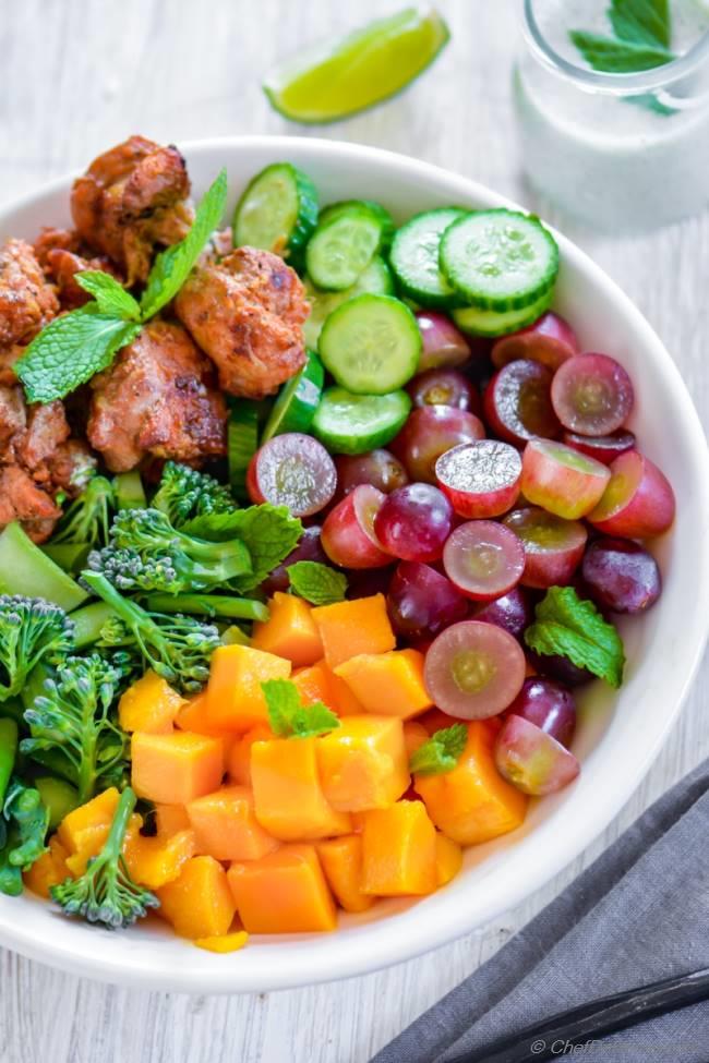 Broccoli Grape Salad With Mango And Buttermilk Dressing Recipe