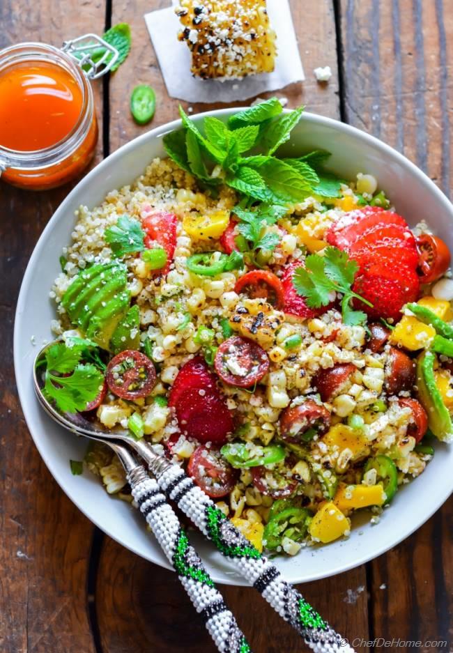 Mexican Street Corn Quinoa Salad Recipe Chefdehome Com