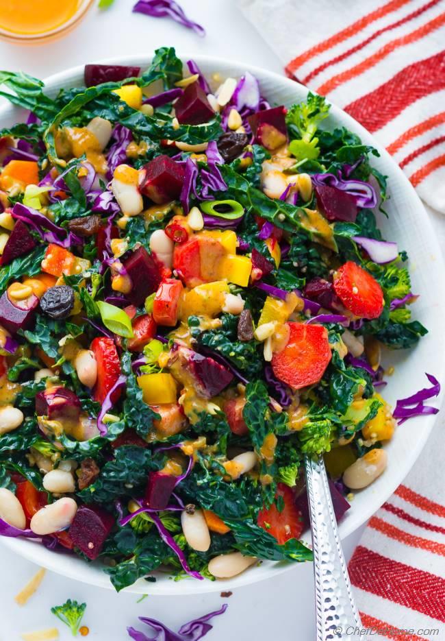 Rainbow Garden Quinoa Salad Recipe Chefdehome Com Mexican chopped salad with spiced citrus vinaigrette. rainbow garden quinoa salad