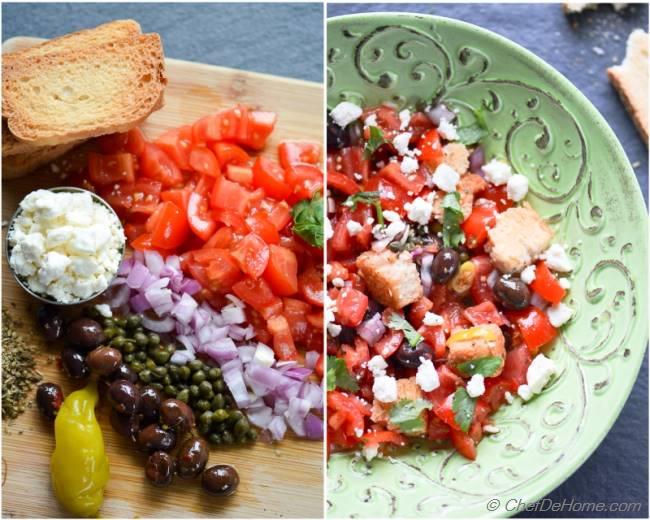 Greek Dakos Bread And Tomatoes Salad Recipe Chefdehome Com