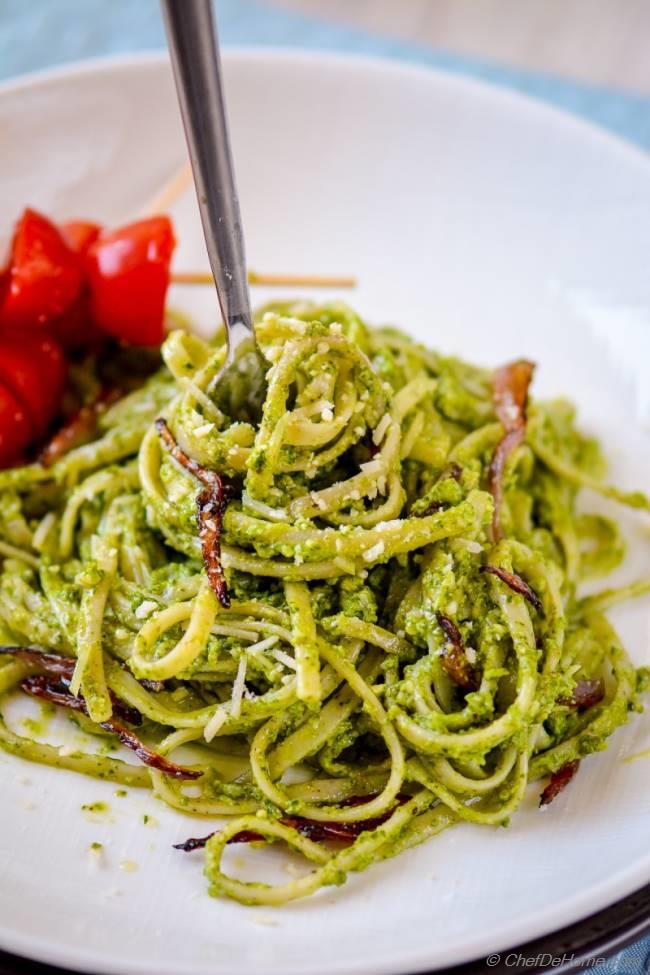 Creamy Pesto Pasta Recipe Chefdehome Com