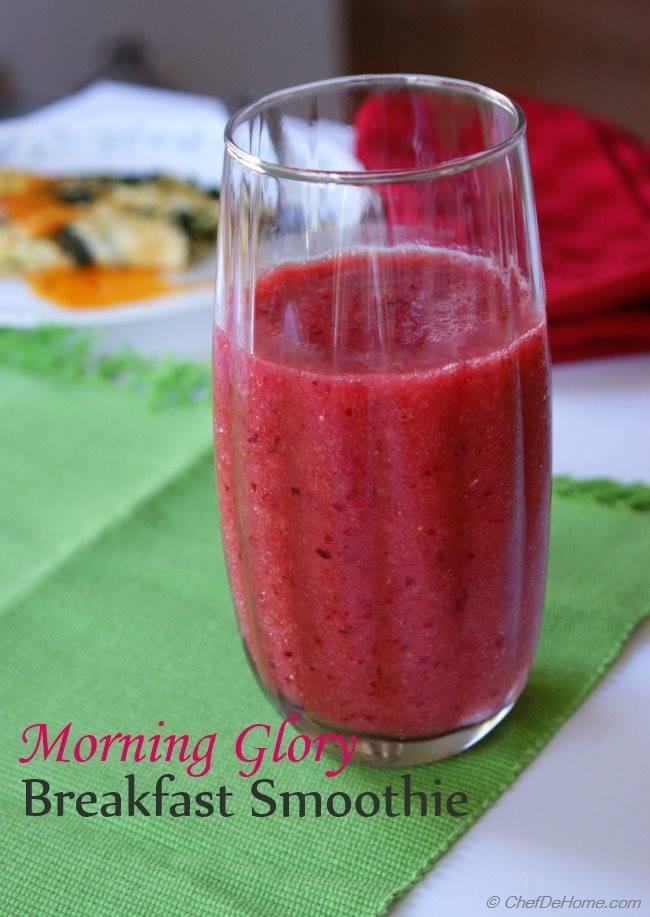 Morning Strawberry Glory Breakfast Smoothie