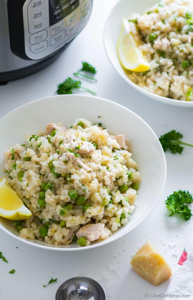 Chicken Risotto Instant Pot Recipe Chefdehome Com