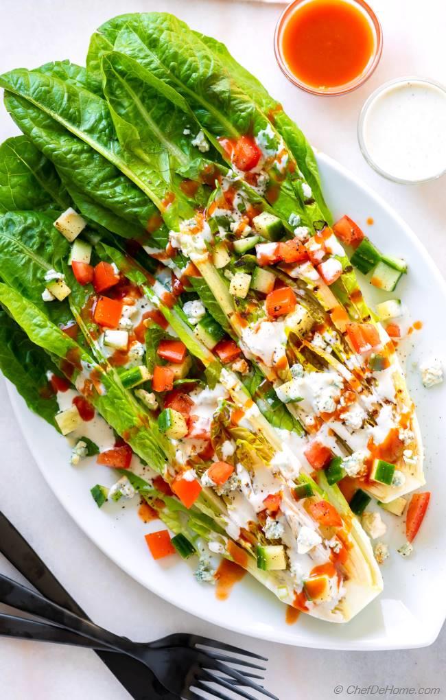 Grilled Romaine Wedge Salad Recipe Chefdehome Com