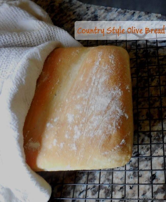 Country Style Olives White Bread