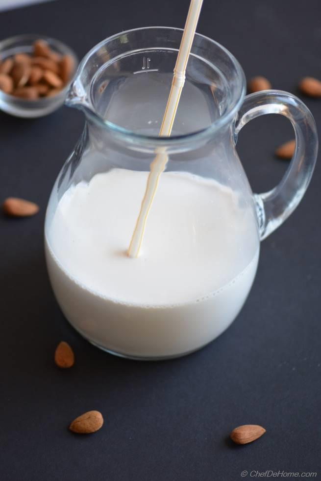 DIY How to make Almond Milk Vegan Coffee Creamer