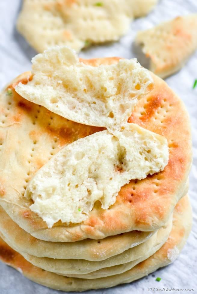 Quick Oven Baked Naan Bread Recipe