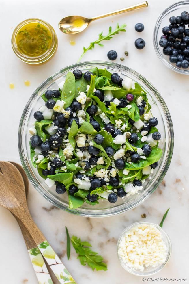 Spinach Blueberry Salad Recipe