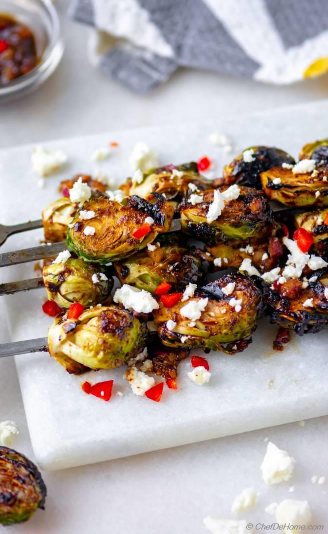 Grilled Brussel Sprouts with Balsamic Grilled Brussel Sprouts Recipe