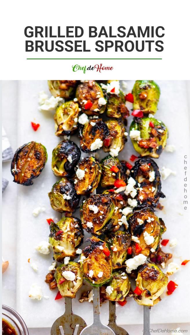 Grilled Brussel Sprouts with Balsamic Grilled Brussel Sprouts Recipe