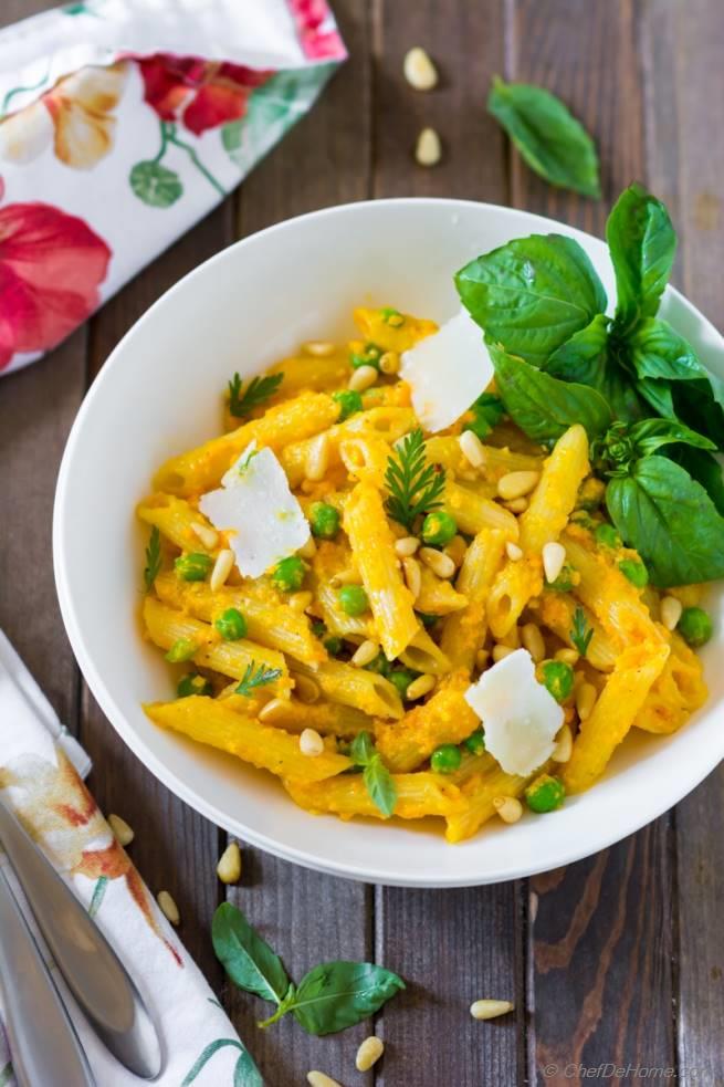 Carrot Pesto Sauce Pasta Recipe