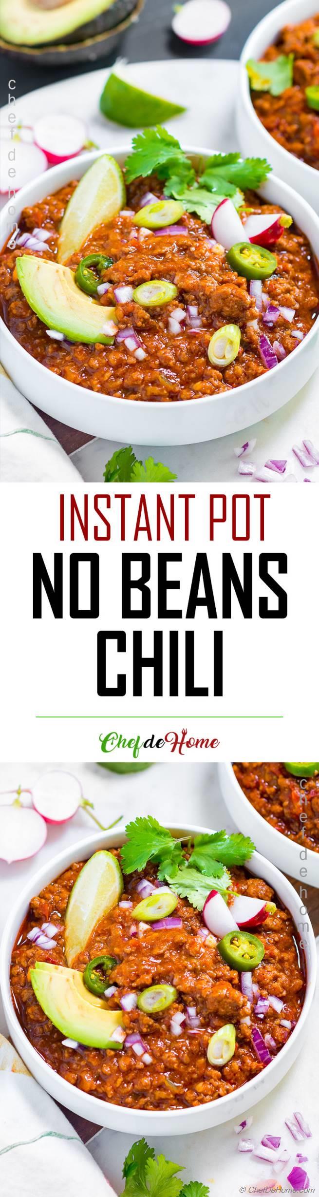 Chili No Beans (Instant Pot) Recipe