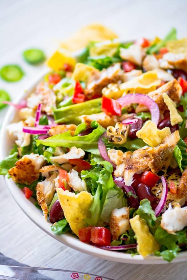 Blackened Fish Taco Salad Recipe