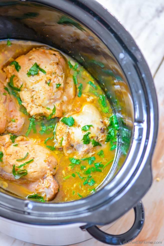 Slow Cooker Mojo Chicken and Rice Bowl Recipe | ChefDeHome.com