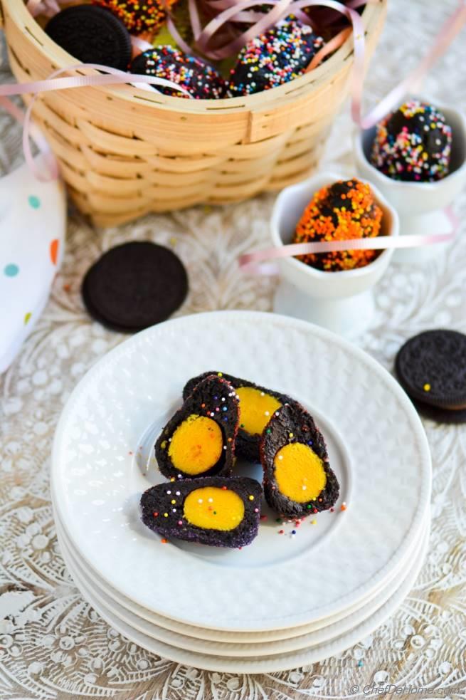 Yellow Yolk Oreo Cream Cheese Easter Eggs Recipe