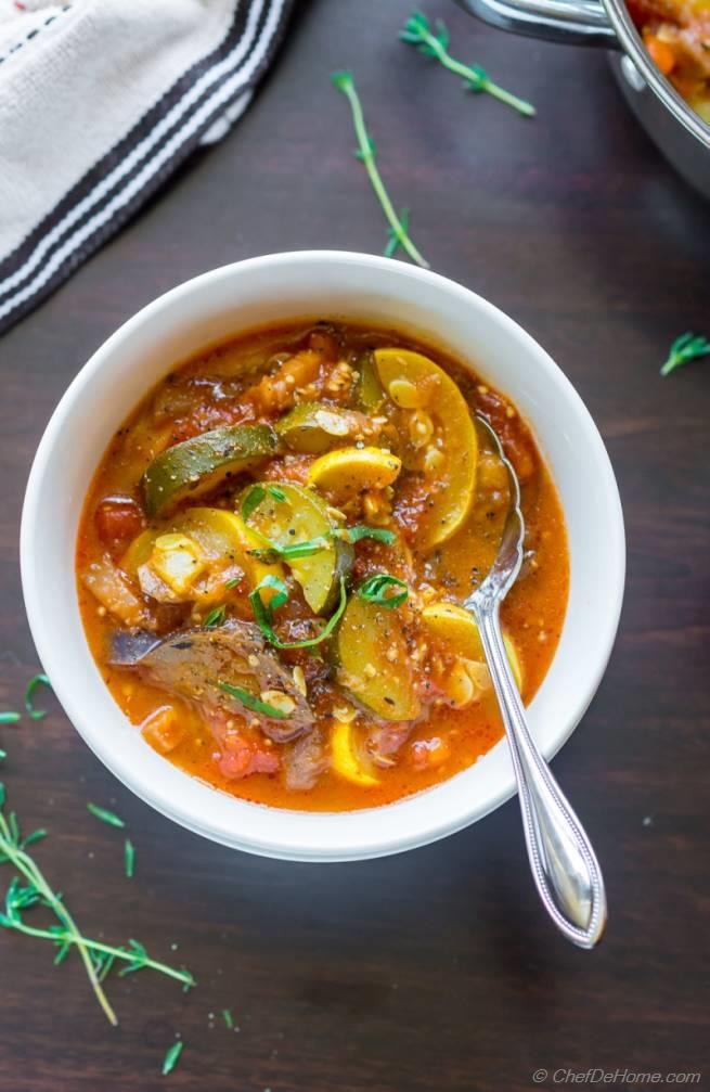 Easy Ratatouille Stew Recipe | ChefDeHome.com