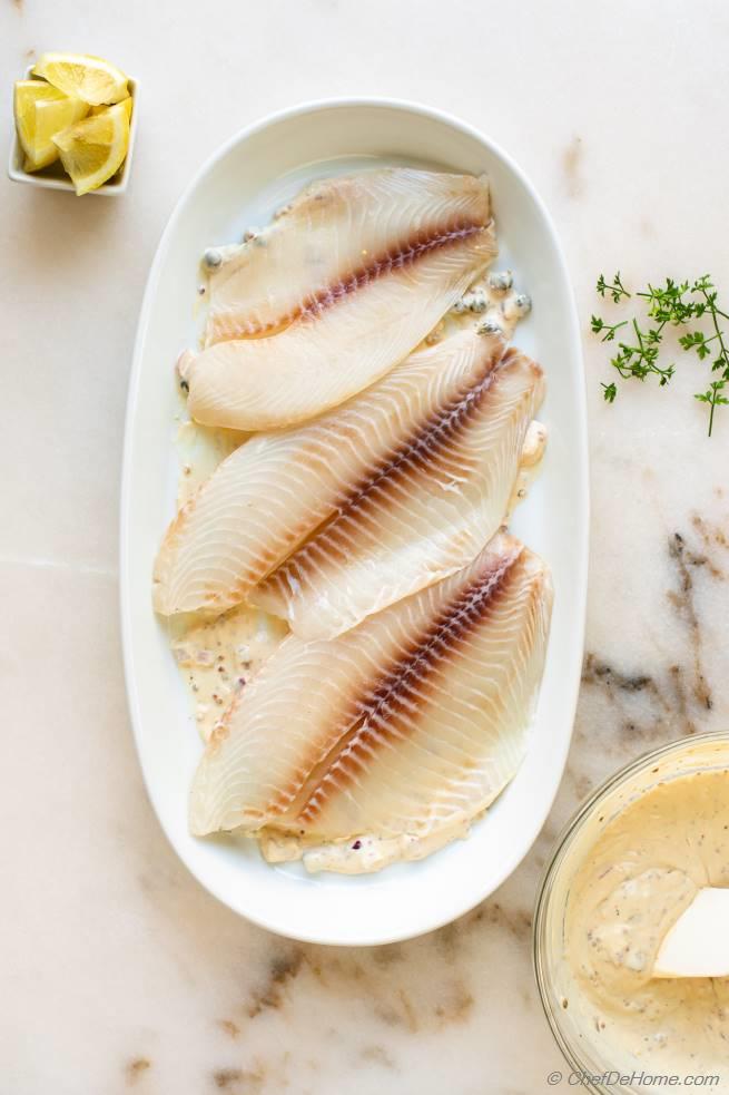 Baked Tilapia with Mustard Sauce Recipe