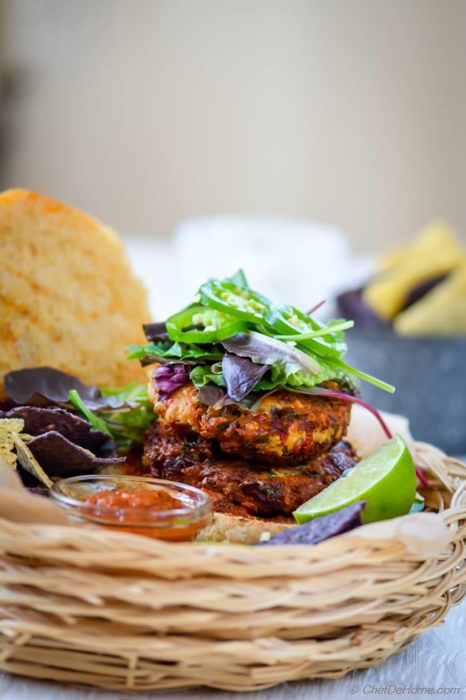 Spicy Southwest Chipotle Albacore Tuna Burgers Recipe