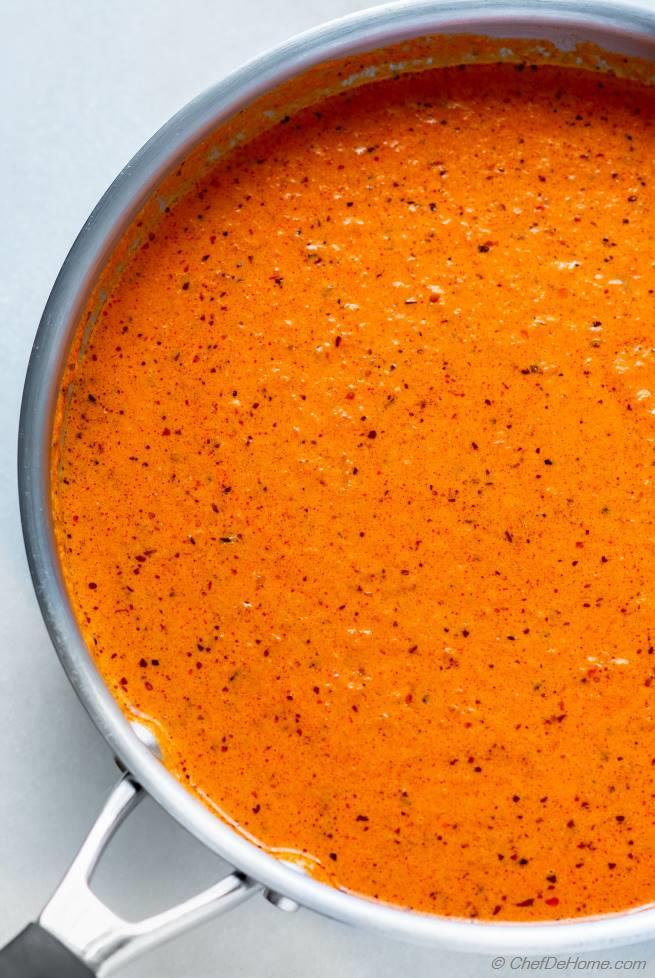 Pasta in Vodka Cream Sauce Recipe