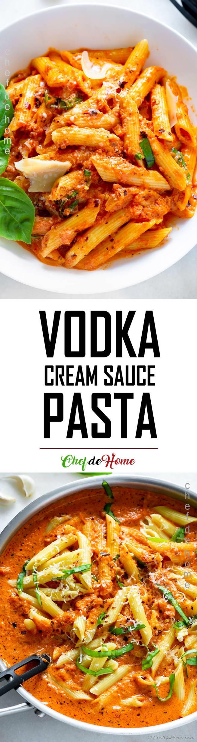 Pasta in Vodka Cream Sauce Recipe