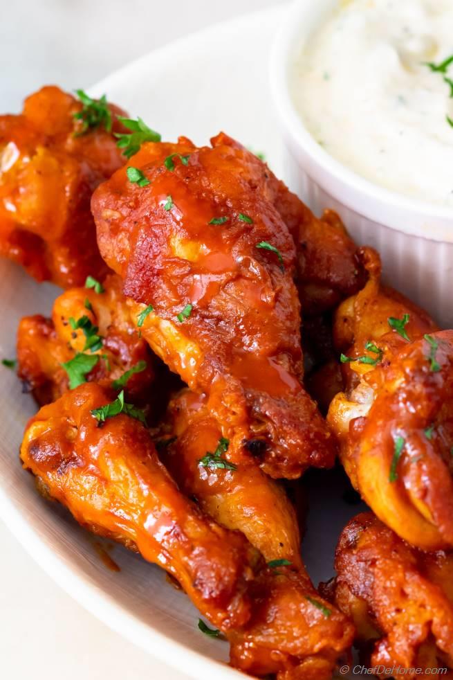 Buffalo Chicken Wings (Air Fryer) Recipe | ChefDeHome.com