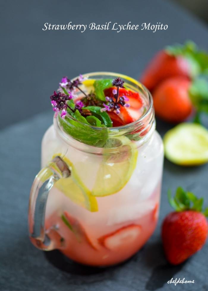 Strawberry Basil Mojito