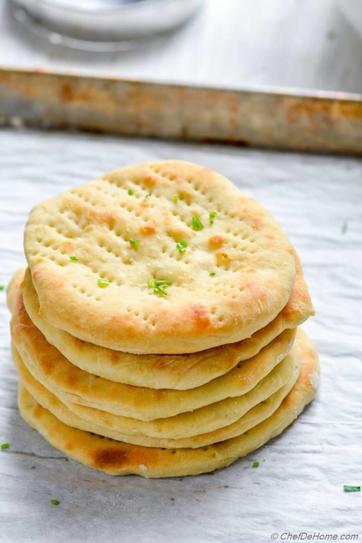 Quick Oven Baked Naan Bread