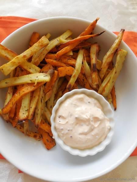 Thyme Dusted Baked Sweet Potato Fries Recipe Chefdehome Com